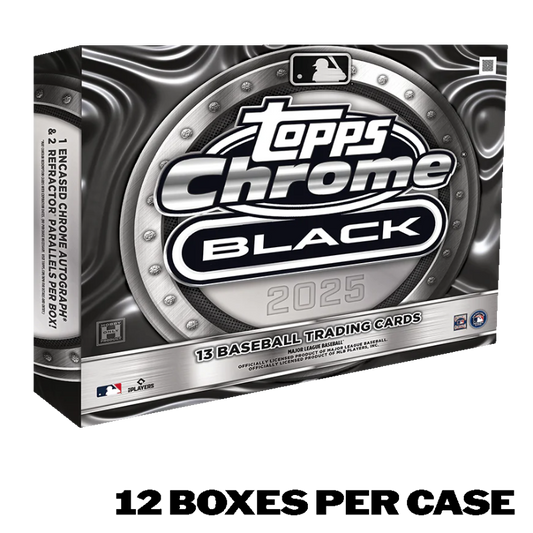 2025 Topps Chrome Black Baseball - Hobby Box - Sealed Case
